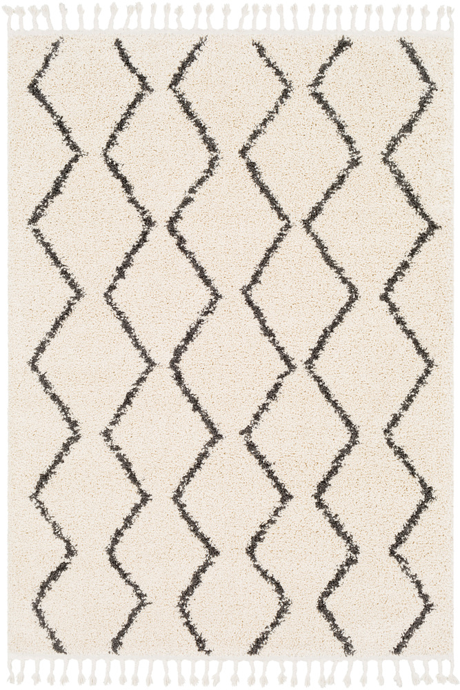 BBE2303-1616 18 in. Berber Shag Bohemian & Global Sample Area Rug - Multicolor