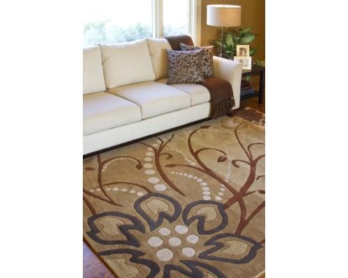 Picture of Livabliss ATH5006-24HM Athena Rug- 100% Wool- Hand Tufted- Tan/Beige/Brown/Charcoal/Ivory/- 2&apos;X4&apos; HEAR