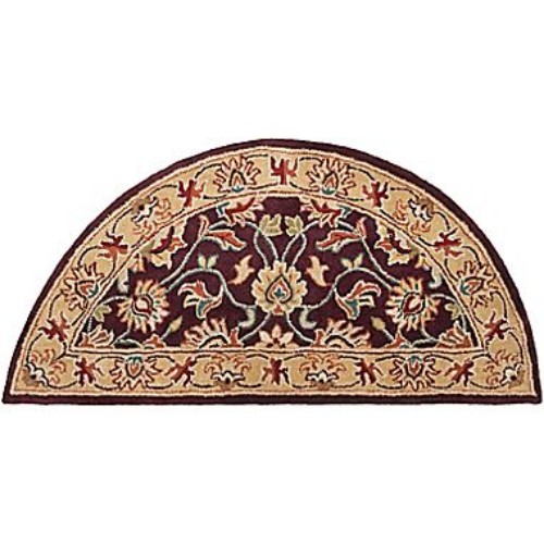 Picture of Livabliss CAE1024-24HM Caesar Rug- 100% Wool- Hand Tufted- Plum/Gold/Red/Sage/Dark Green/Brown- 2&apos;X4&apos; HEAR