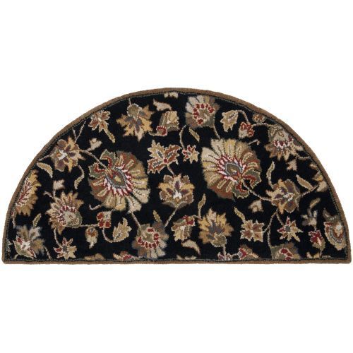 CAE1027-24HM Caesar Rug- 100% Wool- Hand Tufted- Black/Brown/Gold/Red/Rust/Sage- 2'X4' HEAR