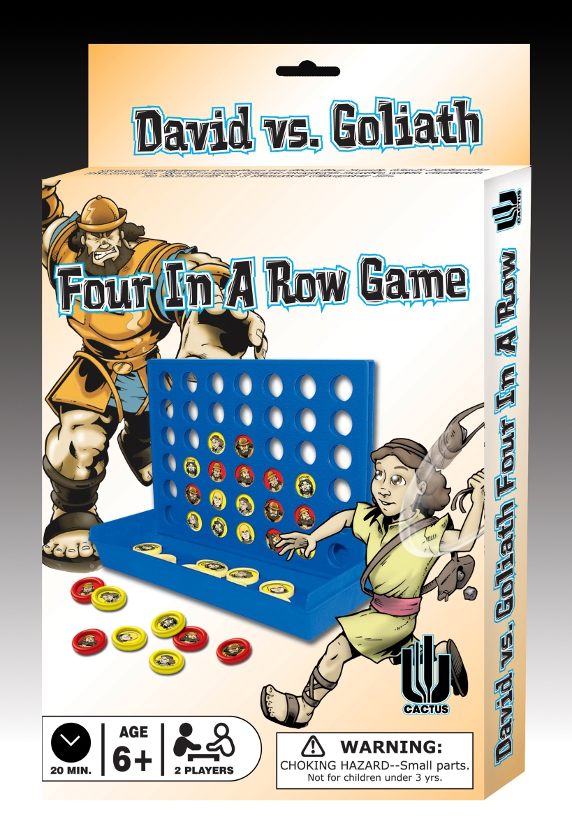 David vs Goliath Four in Row Game - 6 Plus Age