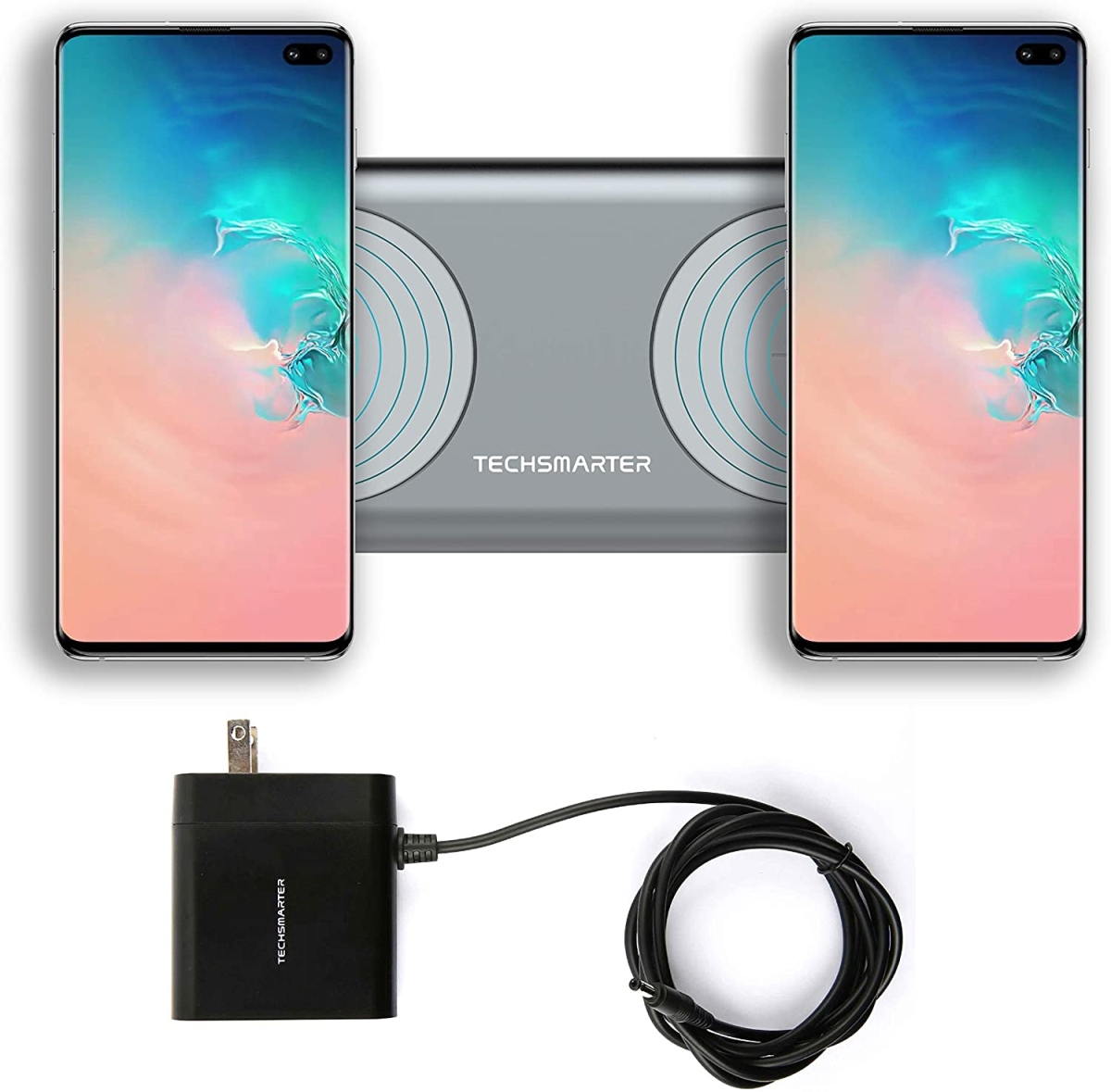 15W Fast Charging Dual Wireless Charger Pad, Qi Certified -  DynamicFunction, DY2499979
