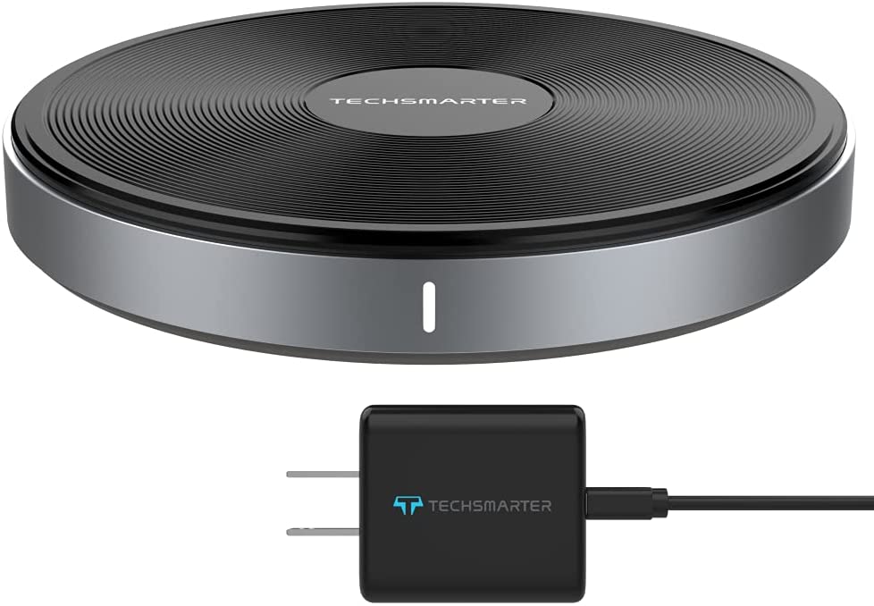 TS-010W 15W Fast Charging Wireless Charger Pad, Qi Certified -  Techsmarter