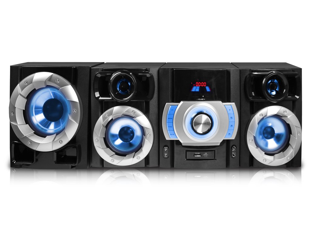4 Speakers DVD Bluetooth Mini System with FM-AM Radio -  Bookazine, TI2663423