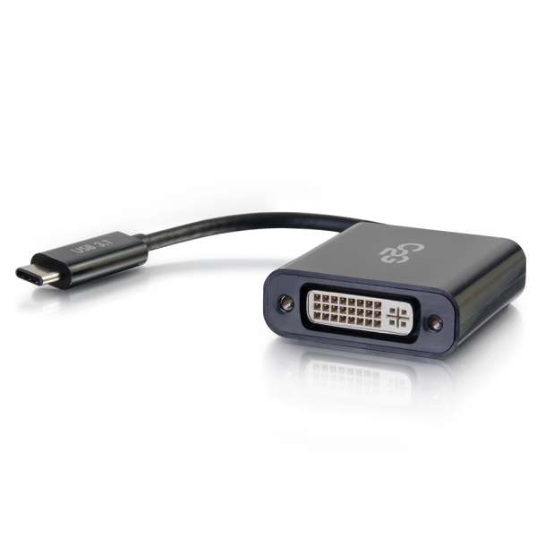 Picture of Cables2Go 29483 USB-C to DVI-D Video Adapter Converter - Black