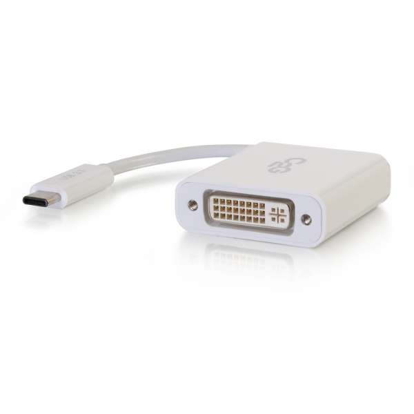 Picture of Cables2Go 29484 USB-C to DVI-D Video Adapter Converter - White