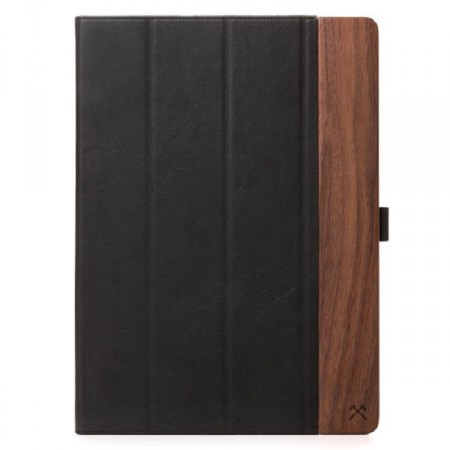 eco193 Universal Walnut Leather Polycarb Microfiber Case for 12.9 in. iPad Pro Fit 2015-2017
