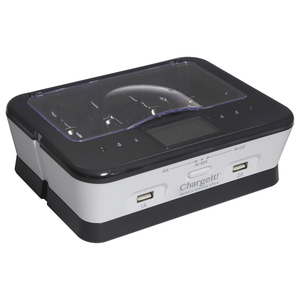 ChargeIt! Recharge Alkaline Batteries! - White