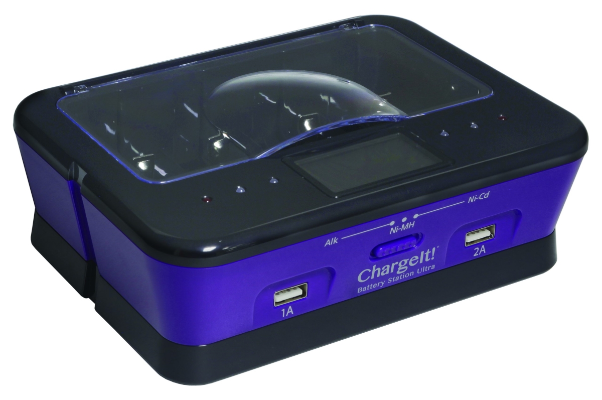 ChargeIt! Recharge Alkaline Batteries! - Lavendar
