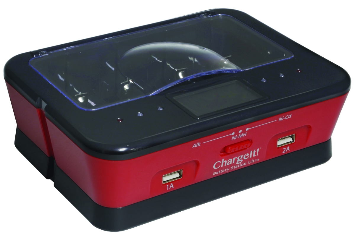 ChargeIt! Recharge Alkaline Batteries! - Red