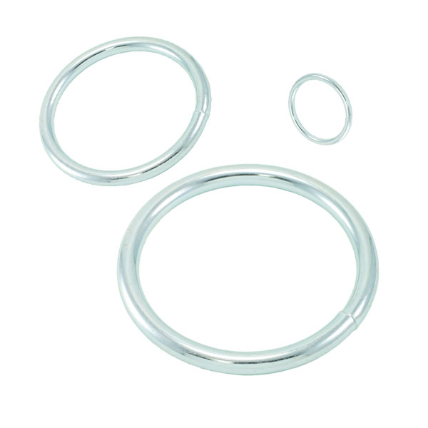 0.38 x 4 in. Round Steel Rings, 316 Stainless Steel - Pack of 4