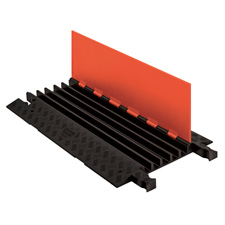 Picture of Checkers Safety Group GD5X75-B-B Guard Dog Low Profile-5 Channel with ADA Ramps, Black Lid & Base