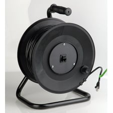 250 ft. Cat5e Cable Reel - Black - 250 ft - Rugged DataTuff Design