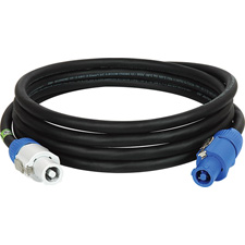 PWRCN20-AB-5 5 ft. & 20 amp A type to B type 3-pole Neutrik PowerCon Locking Cables