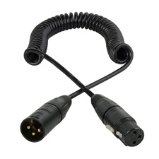 SCCCXLJXLM XLR Male to XLR Female Coiled ENG Microphone Cables