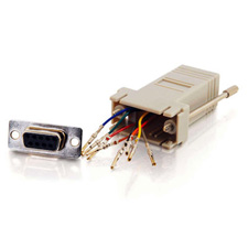 CTG-02941 RJ45 to DB9 Female Modular Adapter - Gray