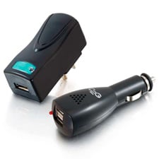 CTG-22330 AC & DC to USB Travel Charger Bundle