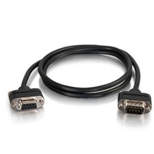 CTG-52156 3 ft. Serial RS232 DB9 Cable with Low Profile Connectors M-F