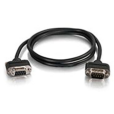 CTG-52183 3 ft. Serial RS232 DB9 Null Modem Cable with Low Profile Connectors M-F