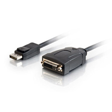 CTG-54131 8 in. DisplayPort 1.1 Male to DVI-D Female Adapter Cable
