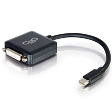 CTG-54311 8 in. Mini DisplayPort Male to Single Link DVI-D Female Adapter Converter Cable - Black
