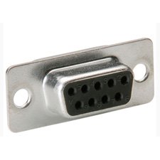 DJ9B 9 Pin D-Sub Connector Insert with Rear Solder Points - Female