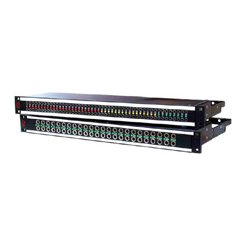 Picture of AVP Manufacturing & Supply AM-A224E2-L-FNSG-E03 2 x 24 Longframe-24 Full Normal Switching Ground Modules - 2RU 3.5 in.