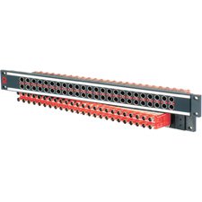 Picture of AVP Manufacturing & Supply AV-C224E1-AS7511 Mosaic CIS 24 Dual Jack Non-Normaled Terminating 1 RU Patchbay