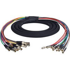 3G/HD-SDI Gepco VS10230 10-Channel DIN1.0/2.3 to BNC Female Video Adapter Snake Cable 3 Foot-by-TECNEC
