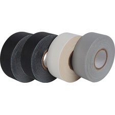 Gaffers Tape - Black Gray White - 1 in. x 12 Yards - Pack of 4 - No Glare Finish