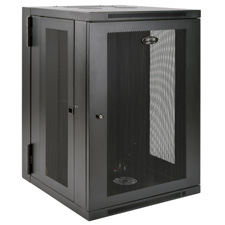 Eaton Tripp Lite Series SmartRack 18U UPS-Depth Wall-Mount Half-Height Rack Enclosure, Hinged Back - For UPS - 18U Rack Height x 19' Rack Width x...