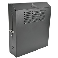 Low-Profile Vertical-Mount Switch-Depth Wall-Mount Rack Enclosure Cabinet