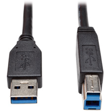 Tripp Lite U322-015-BK USB 3.0 SuperSpeed Device Cable, Black - 15 ft.