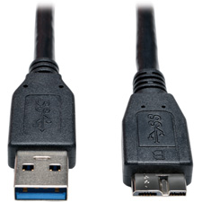 USB 3.0 SuperSpeed Device Cable - Black - 6 ft.