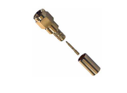 132234RP 50 ohm SMA Reverse Polarized Straight Crimp Plug RF Connector for LMR-200 BL-7807A