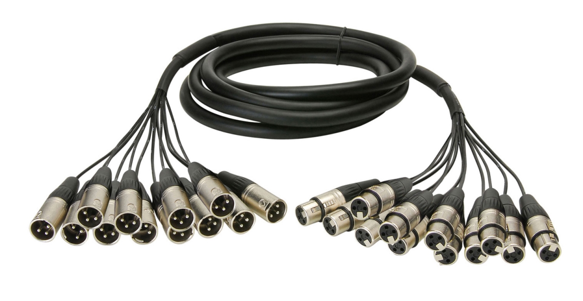 FFS-12M-50 50 ft. 12-Channel Pro Series Snake Fan-Fan