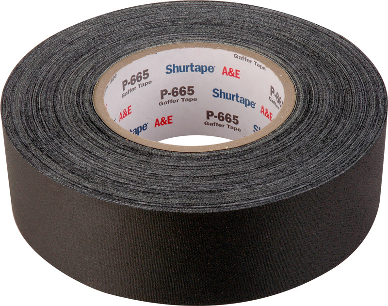 P665-2-BK 2 in. x 60 yard Cloth Tape, Black