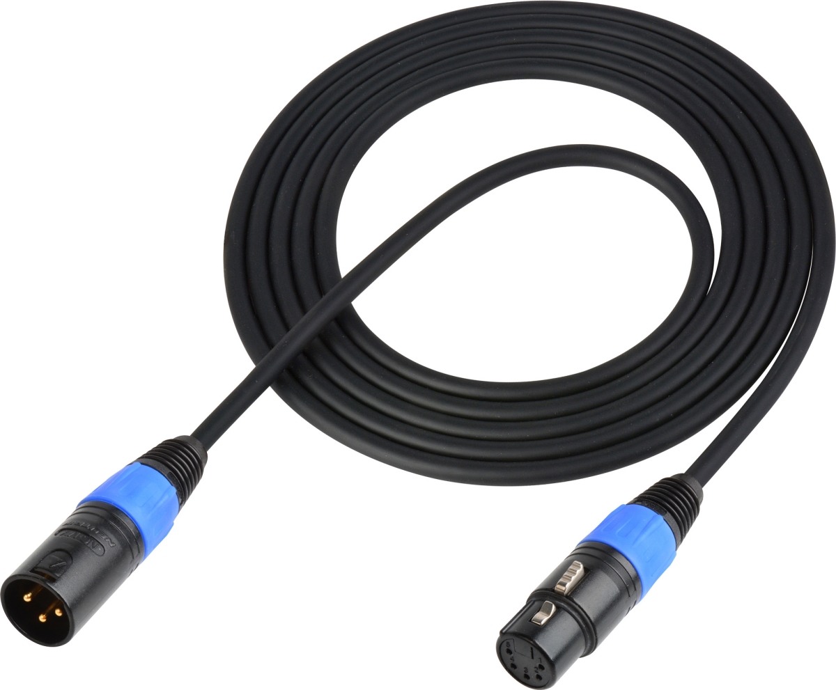 Picture of Sescom DMX-5F3M-50 50 ft. Lighting Control Cable 5-Pin XLR Female to 3-Pin XLR Male&#44; Black