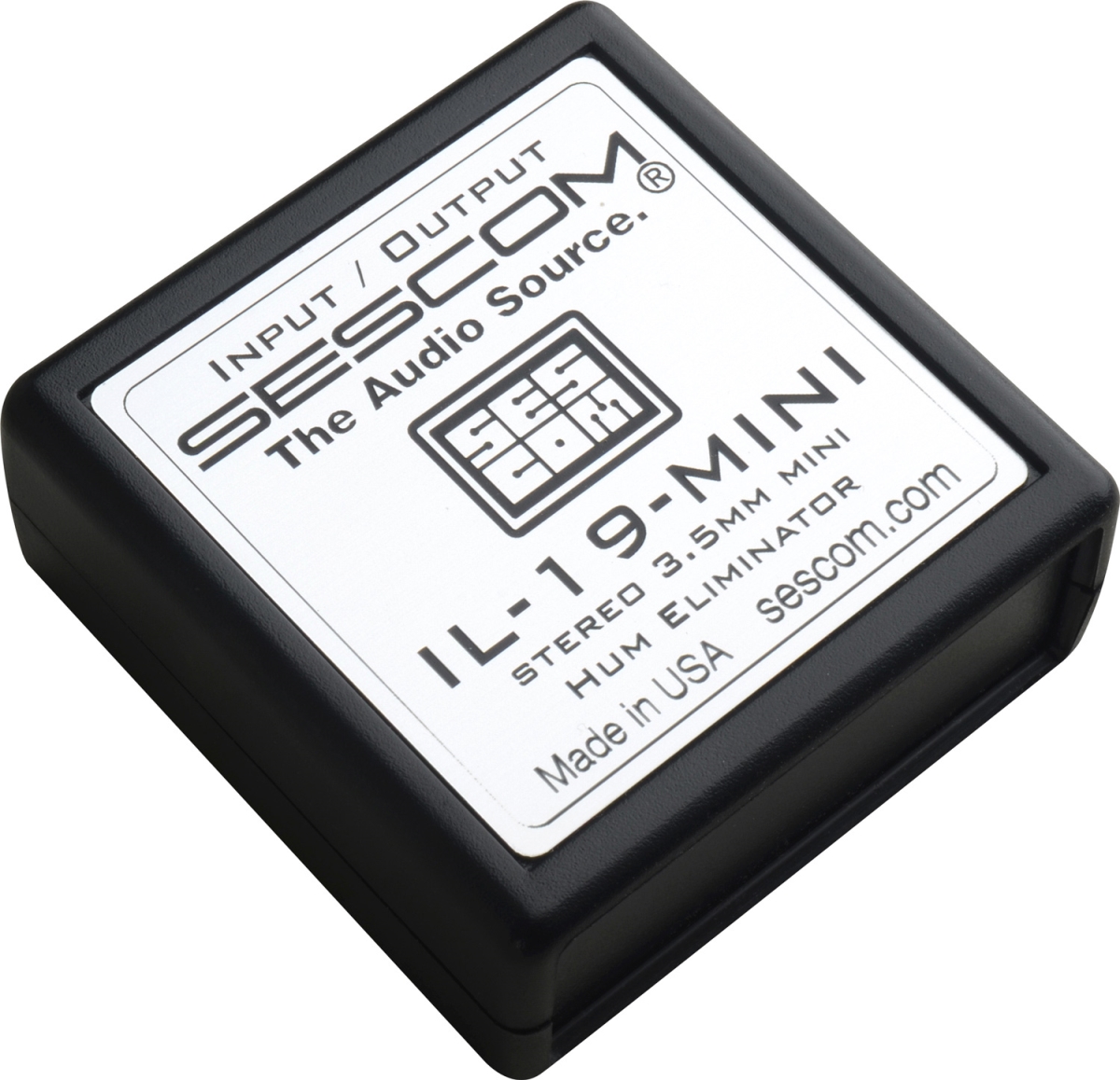 IL-19-MINI 3.5 mm Stereo Mini Input & Output Hum Eliminator