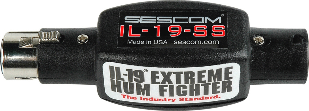 IL-19-SS Inline Professional Audio Hum Eliminator with Dynamic Structured Shielding