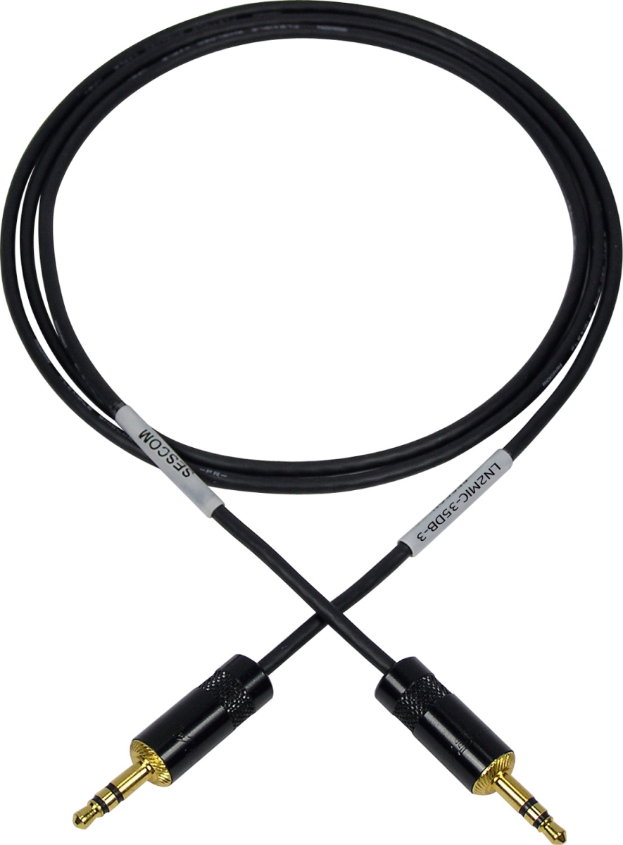 LN2MIC-35DB-3 3 ft. 3.5 Line to Microphone DSLR Cable for Tascam DR-100