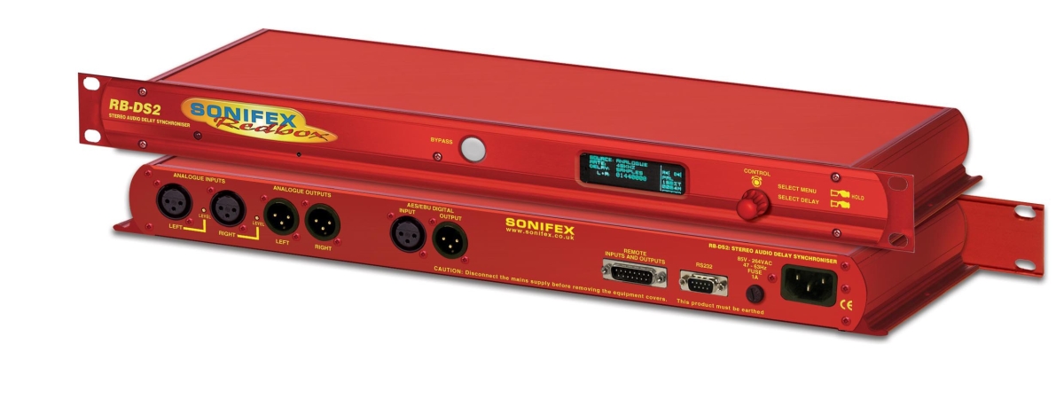 SON-RB-DS2 Redbox Stereo Delay Synchroniser - Time-Zone Delay