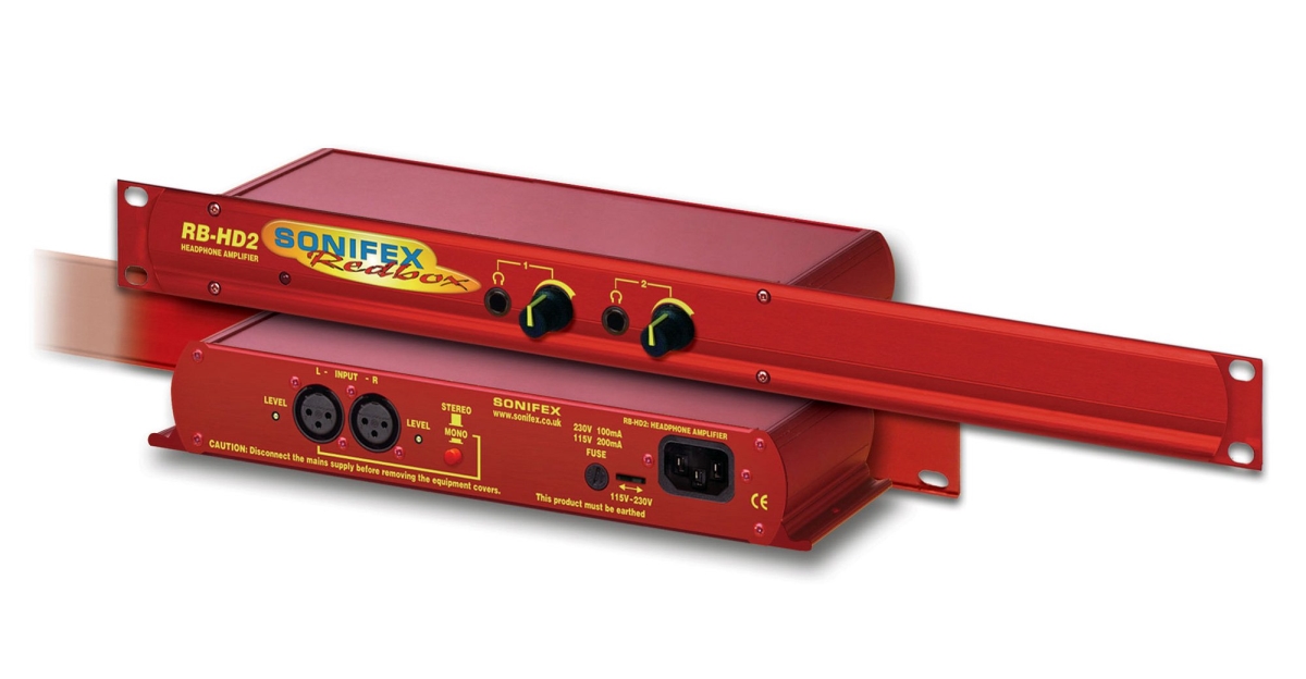 SON-RBHD2 Redbox Dual Stereo Headphone Amplifier -  Sonifex