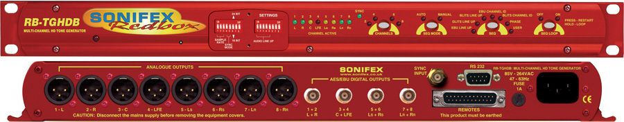 SON-RB-TGHDB Redbox Multi-Channel HD Tone Generator with BNC Outputs