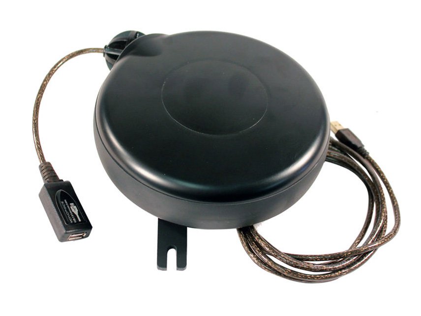USB-25-S 25 ft. Retractable USB Cable Reel - Female & Male