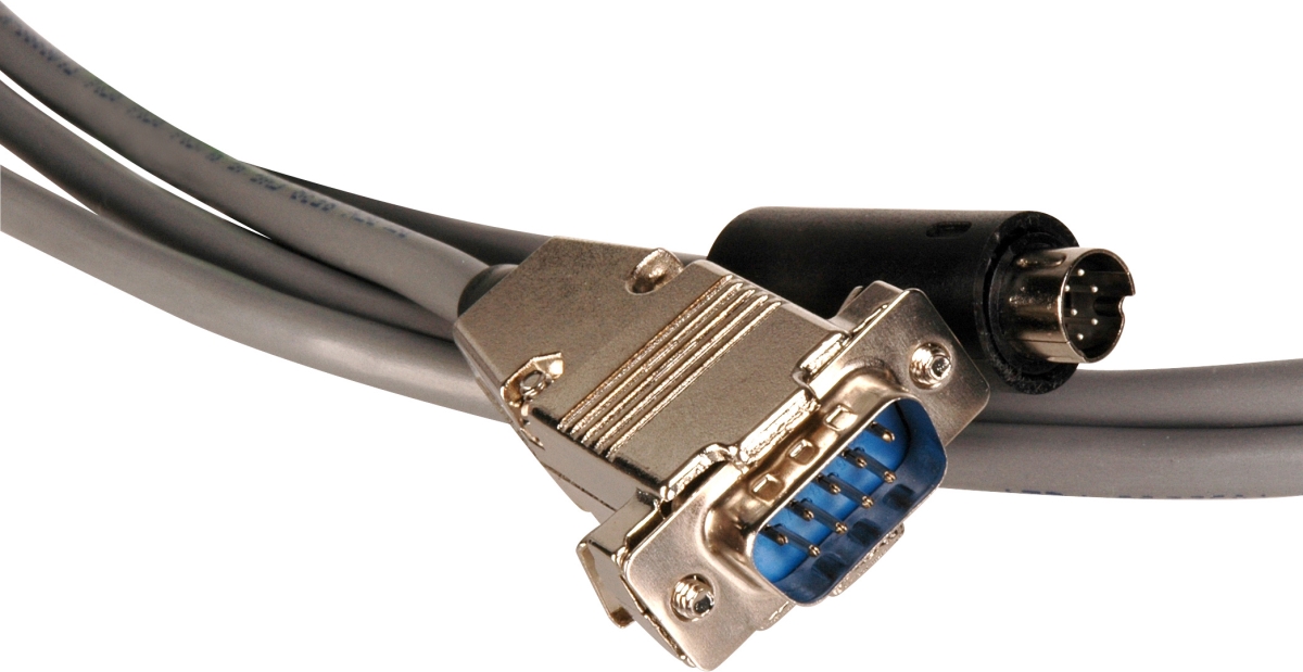 VISCA-9M-7 Visca Camera Control Cable 9-Pin D-Sub Male to 8-Pin DIN Male - 7 ft.