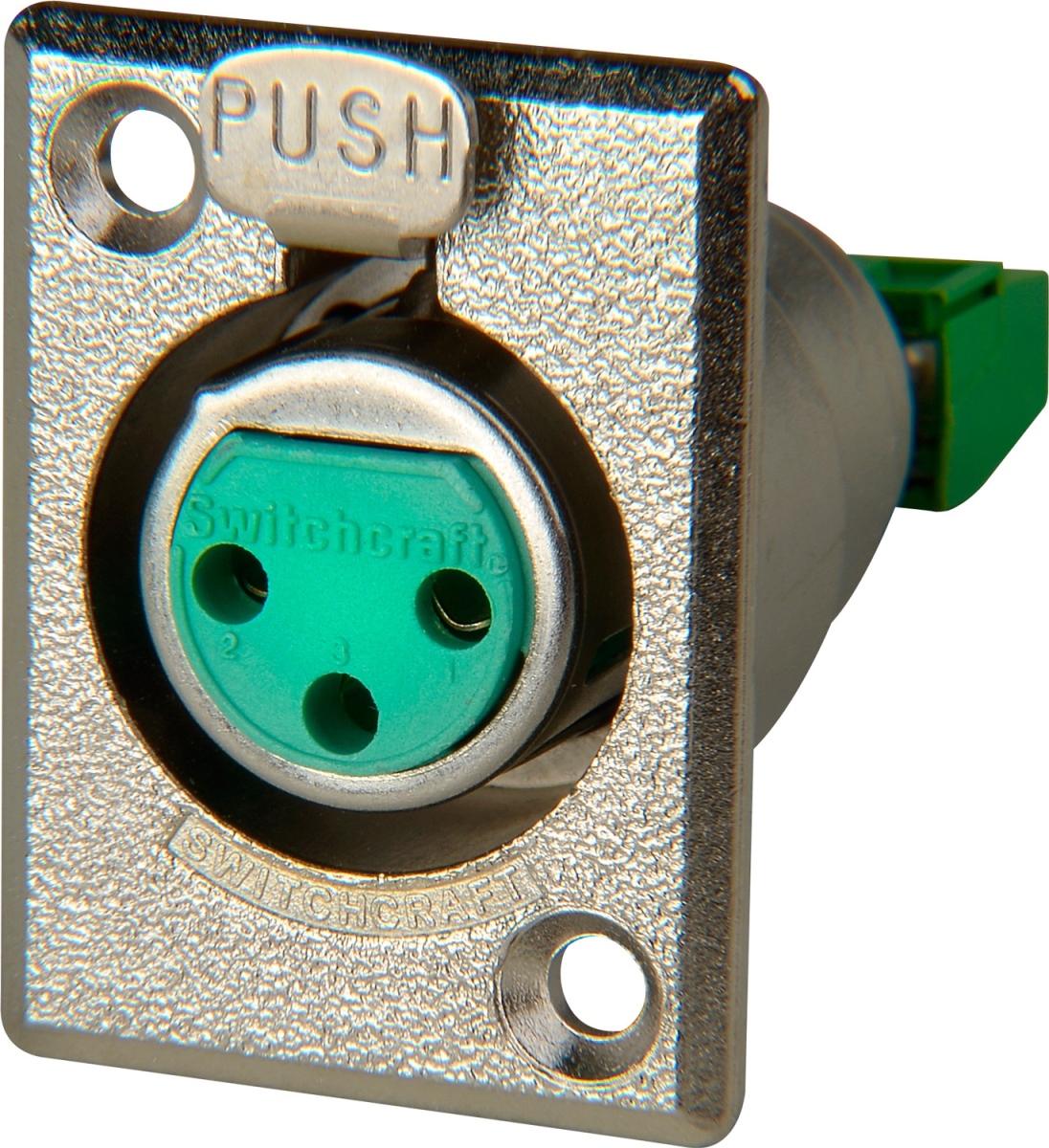 WC3FPDL Switchcraft Female Solderless XLR Chassis Mount Connector