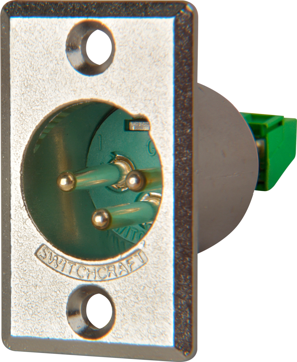 WC3MPD Switchcraft Male Chassis Mount XLR to Screw Terminal