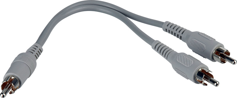 YP2P RCA Male to 2 RCA Male Cable YAdapter Cable  6 in