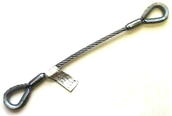TCS375X02.5 0.37 x 2.5 ft. Steel Cable Sling